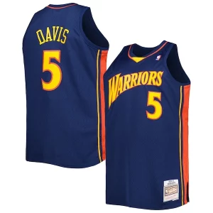 Cool Baron Davis Golden State Warriors Big & Tall Hardwood Classics 2006/07 Swingman Jersey Navy  per i Fan Veri