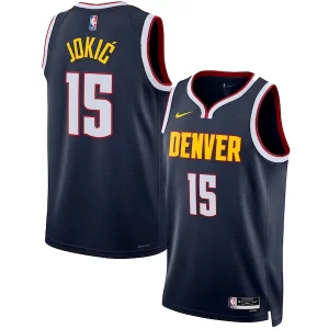 Moderno Sofisticato Nikola Jokic Denver Nuggets Nike Unisex Swingman Jersey Icon Edition Navy  per i Fan Veri
