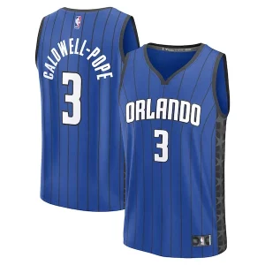 Classico Kentavious Caldwell Pope Orlando Magic Fast Break Replica Player Jersey Statement Edition Blue  per i Fan Veri