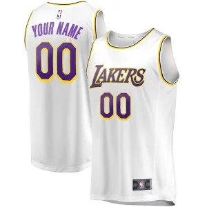 Carino Los Angeles Lakers Youth Fast Break Replica Custom Jersey Association Edition White  per i Fan Veri
