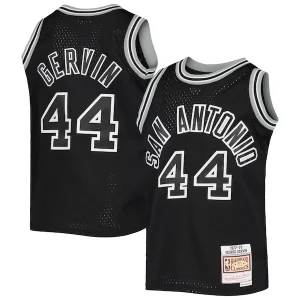 Eccezionale George Gervin San Antonio Spurs Youth 1978/79 Hardwood Classics Swingman Jersey Black  per i Fan Veri