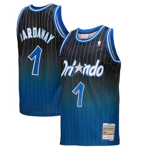 Magnifico Penny Hardaway Orlando Magic 1994/95 Hardwood Classics Fadeaway Swingman Player Jersey Royal/Black  per i Fan Veri