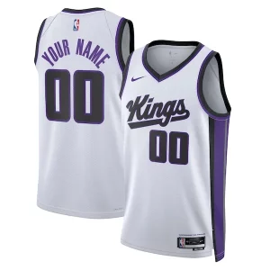 Stupendo Sacramento Kings Nike Unisex Swingman Custom Jersey Association Edition White  per i Fan Veri