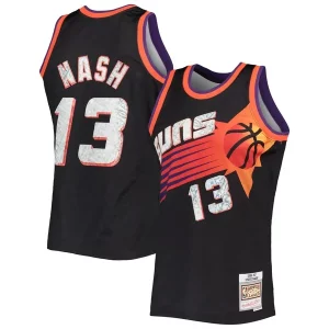 Ottimo Fantastico Steve Nash Phoenix Suns 1996/97 Hardwood Classics NBA 75th Anniversary Diamond Swingman Jersey Black  per i Fan Veri