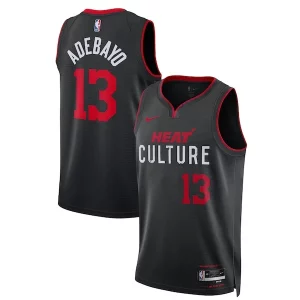 Splendido Delizioso Pratico Bam Adebayo Miami Heat Nike Unisex 2023/24 Swingman Jersey Black City Edition  per i Fan Veri