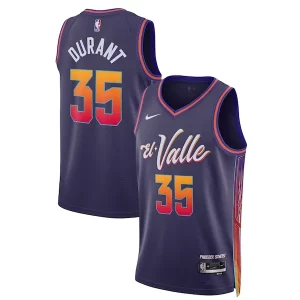 Comodo Ottimo Kevin Durant Phoenix Suns Nike Unisex 2023/24 Swingman Jersey Purple City Edition  per i Fan Veri