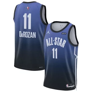 Classico Pratico Duraturo DeMar DeRozan Jordan Brand 2023 NBA All Star Game Swingman Jersey Blue  per i Fan Veri