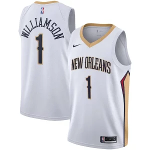 Classico Comodo Elegante Zion Williamson New Orleans Pelicans Nike 2019/2020 Swingman Jersey Association Edition White/Navy  per i Fan Veri