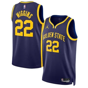 Splendido Andrew Wiggins Golden State Warriors Jordan Brand Unisex Swingman Jersey Statement Edition Navy  per i Fan Veri