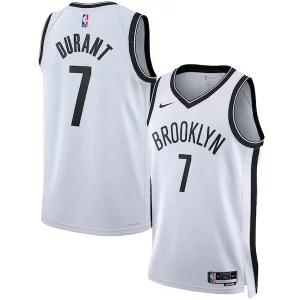Moderno Bellissimo Kevin Durant Brooklyn Nets Nike Unisex Swingman Jersey Association Edition White/Black  per i Fan Veri