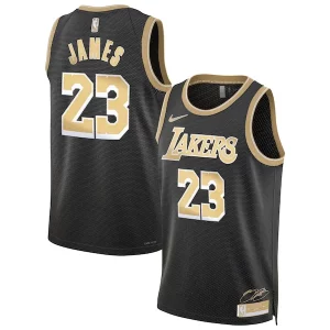 Moderno LeBron James Los Angeles Lakers Nike Unisex Select Series Swingman Jersey聽鈥?Black  per i Fan Veri