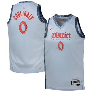 Accattivante Bilal Coulibaly Washington Wizards Nike Youth 2024/25 Swingman Player Jersey City Edition Light Blue  per i Fan Veri
