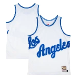 Meraviglioso Los Angeles Lakers Hardwood Classics Blown Out Fashion Jersey White  per i Fan Veri