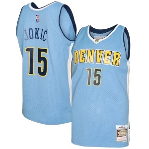 Classico Sofisticato Eccezionale Nikola Jokic Denver Nuggets 2016/17 Swingman Jersey Light Blue  per i Fan Veri