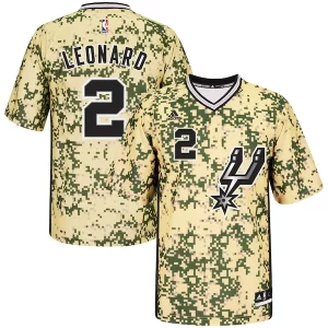 Stupendo Carino Cool Kawhi Leonard San Antonio Spurs adidas Pride Replica Jersey Camo  per i Fan Veri
