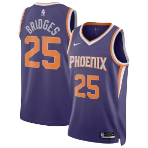 Classico Eccezionale Magnifico Mikal Bridges Phoenix Suns Nike Unisex Swingman Jersey Icon Edition Purple/White  per i Fan Veri