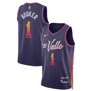 Prestigioso Eccezionale Devin Booker Phoenix Suns Nike Unisex 2023/24 Swingman Jersey Purple City Edition  per i Fan Veri