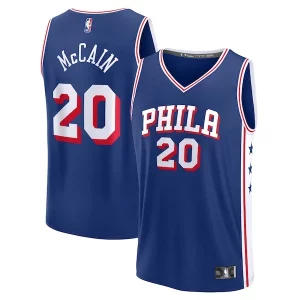 Lussuoso Carino Cool Jared McCain Philadelphia 76ers Youth 2024 NBA Draft Fast Break Player Jersey Icon Edition Royal  per i Fan Veri