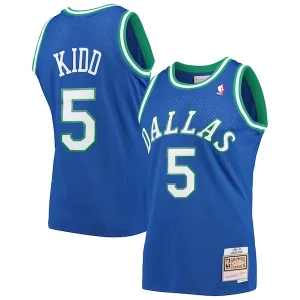Classico Jason Kidd Dallas Mavericks 1994/95 Hardwood Classics Swingman Jersey Blue  per i Fan Veri
