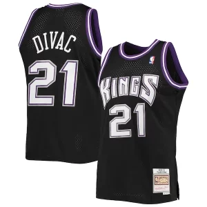 Moderno Ottimo Vlade Divac Sacramento Kings 2000/01 Hardwood Classics Swingman Jersey Black  per i Fan Veri