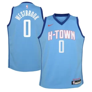 Carino Russell Westbrook Houston Rockets Nike Youth 2020/21 Swingman Jersey Blue City Edition  per i Fan Veri