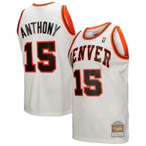 Carino Prestigioso Sofisticato Carmelo Anthony Denver Nuggets 2006/07 Swingman Jersey White  per i Fan Veri