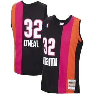 Robusto Fascinante Sofisticato Shaquille O'Neal Miami Heat 2005/06 Hardwood Classics Swingman Jersey Black  per i Fan Veri
