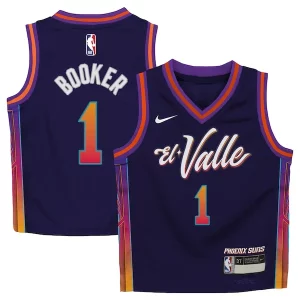 Sofisticato Accattivante Devin Booker Phoenix Suns Nike Toddler Swingman Replica Jersey City Edition Purple  per i Fan Veri