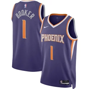 Fascinante Devin Booker Phoenix Suns Nike Unisex Swingman Jersey Icon Edition Purple/White  per i Fan Veri