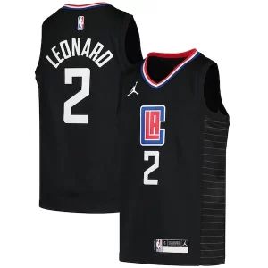 Accattivante Kawhi Leonard LA Clippers Jordan Brand Youth 2020/21 Swingman Player Jersey Black Statement Edition  per i Fan Veri