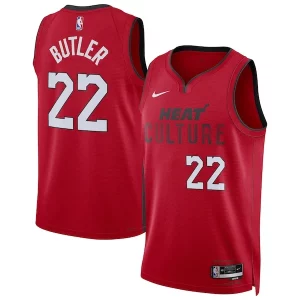 Raffinato Jimmy Butler Miami Heat Nike Unisex 2024/25 Swingman Player Jersey City Edition Red  per i Fan Veri