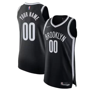 Accattivante Splendido Fascinante Brooklyn Nets Nike 2021/22 Diamond Authentic Custom Jersey Icon Edition Black  per i Fan Veri