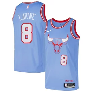 Attraente Prestigioso Zach LaVine Chicago Bulls Nike Swingman Player Jersey City Edition Blue  per i Fan Veri