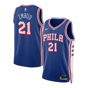 Moderno Sofisticato Versatile Joel Embiid Philadelphia 76ers Nike Unisex Swingman Jersey Association Edition Royal  per i Fan Veri