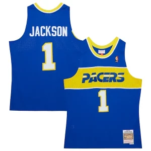 Stupendo Stephen Jackson Indiana Pacers 2004/05 Hardwood Classics Swingman Jersey Royal  per i Fan Veri