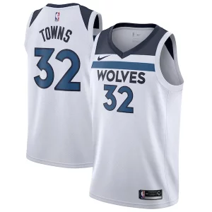 Gorgeous Karl Anthony Towns Minnesota Timberwolves Nike Swingman Jersey White Association Edition  per i Fan Veri