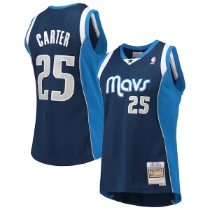 Gorgeous Vince Carter Dallas Mavericks 2011/12 Hardwood Classics Swingman Jersey Navy  per i Fan Veri