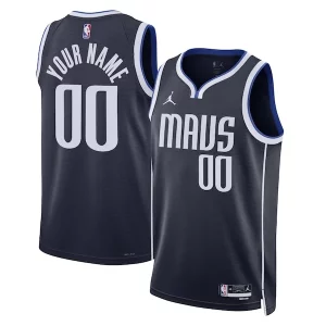 Trendy Splendido Gorgeous Dallas Mavericks Jordan Brand Unisex 2022/23 Swingman Custom Jersey Statement Edition Navy  per i Fan Veri