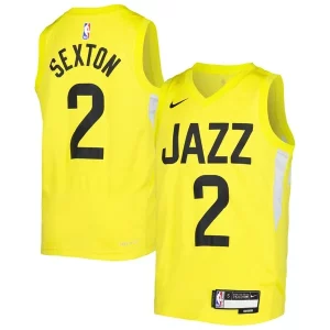 Lussuoso Cool Resistente Collin Sexton Utah Jazz Nike Youth Swingman Jersey Icon Edition Yellow  per i Fan Veri