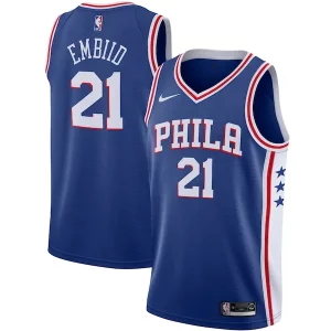 Pratico Joel Embiid Philadelphia 76ers Nike 2019/2020 Swingman Jersey Icon Edition Royal  per i Fan Veri