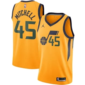 Cool Classico Bellissimo Donovan Mitchell Utah Jazz Jordan Brand 2020/21 Swingman Jersey Statement Edition Gold  per i Fan Veri