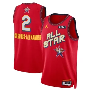 Delizioso Meraviglioso Shai Gilgeous Alexander Nike Unisex 2025 NBA All Star Game Swingman Player Jersey Red  per i Fan Veri