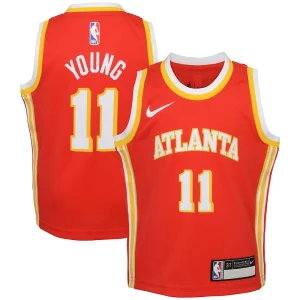 Ottimo Trae Young Atlanta Hawks Nike Toddler Swingman Player Jersey Icon Edition Red  per i Fan Veri