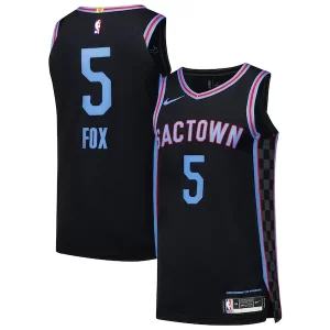 Magnifico Eccezionale De'Aaron Fox Sacramento Kings Nike Authentic Player Jersey City Edition Black  per i Fan Veri