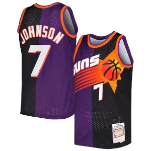Classico Kevin Johnson Phoenix Suns Hardwood Classics 1996/97 Split Swingman Jersey Purple/Black  per i Fan Veri