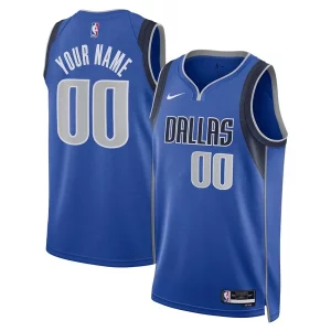 Delizioso Dallas Mavericks Nike Unisex Swingman Custom Jersey Blue Icon Edition  per i Fan Veri