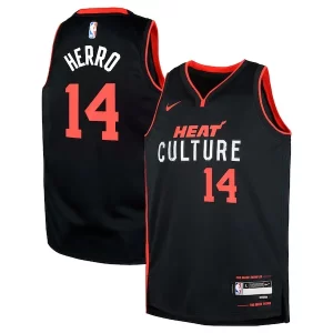 Trendy Versatile Delizioso Tyler Herro Miami Heat Nike Youth Swingman Replica Jersey City Edition Black  per i Fan Veri