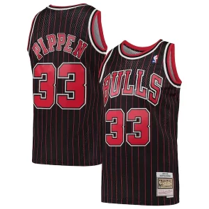 Attraente Elegante Prestigioso Scottie Pippen Chicago Bulls Hardwood Classics Swingman Jersey Black  per i Fan Veri