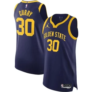 Elegante Prestigioso Stephen Curry Golden State Warriors Jordan Brand Authentic Player Jersey Statement Edition Royal  per i Fan Veri