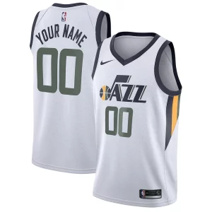 Pratico Splendido Magnifico Utah Jazz Nike Swingman Custom Jersey Association Edition White  per i Fan Veri